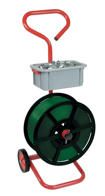Heavy Duty Mobile Strapping Trolley for 12mm Hand Pallet Strapping